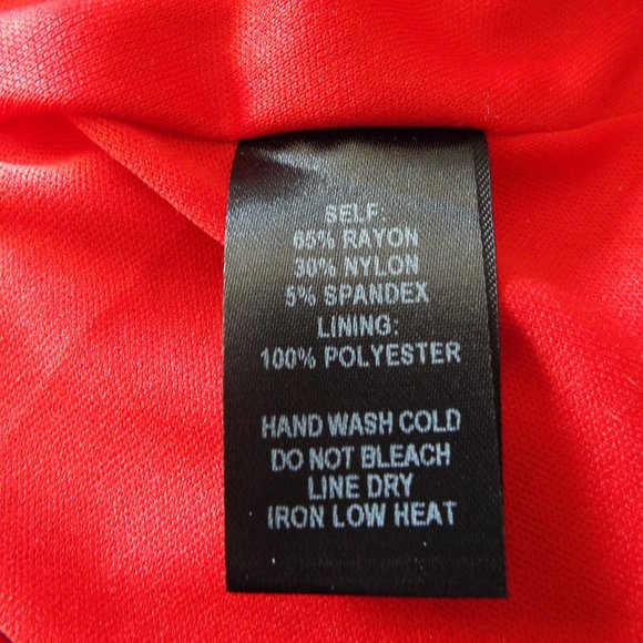 Lulu’s Sheer Factor Red Mesh Skater Dress Fit & Flare Half Sleeve Size Medium - Picture 9 of 9